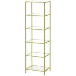 Höffner Standregal  Baris ¦ gold ¦ Maße (cm): B: 40 H: 177,3