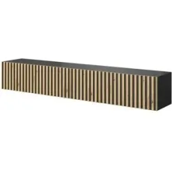 Selsey Lowboard  Telire ¦ schwarz ¦ Maße (cm): B: 175 H: 30