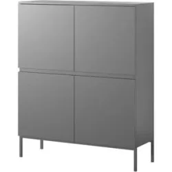 Selsey Highboard  Bemmi ¦ schwarz ¦ Maße (cm): B: 100 H: 122