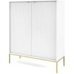 Selsey Highboard  Vellore ¦ weiß ¦ Maße (cm): B: 104 H: 125