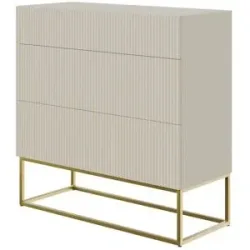 Selsey Kommode  Veldio ¦ beige ¦ Maße (cm): B: 90 H: 90