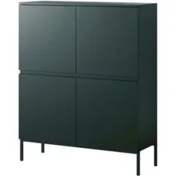 Selsey Highboard  Bemmi ¦ grün ¦ Maße (cm): B: 100 H: 122