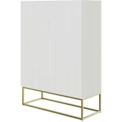 Selsey Highboard  Veldio ¦ weiß ¦ Maße (cm): B: 90 H: 125
