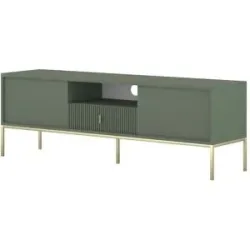 Höffner TV-Lowboard  Maglione ¦ grün ¦ Maße (cm): B: 154 H: 52 T: 39.0