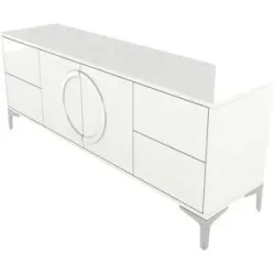 Höffner Lowboard  Eva ¦ weiß ¦ Maße (cm): B: 150 H: 59