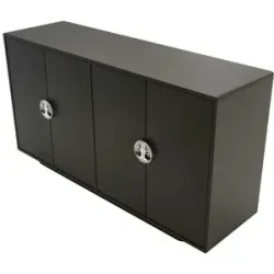 Höffner Sideboard  Lotta ¦ schwarz ¦ Maße (cm): B: 139 H: 75