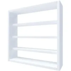 Höffner Hängeregal  Esaldi ¦ weiß ¦ Maße (cm): B: 40 H: 40