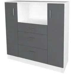 Höffner Sideboard  Esilo ¦ mehrfarbig ¦ Maße (cm): B: 109 H: 110