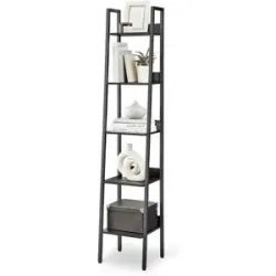 Höffner Leiterregal  Barnet ¦ schwarz ¦ Maße (cm): B: 33,8 H: 170