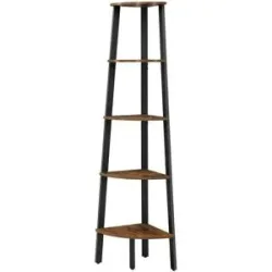 Höffner Eckleiterregal  Barnet ¦ braun ¦ Maße (cm): B: 52 H: 159