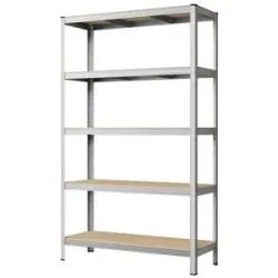 Höffner Schwerlastregal  Cozory ¦ silber ¦ Maße (cm): B: 120 H: 200