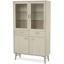 Furnhouse Vitrine   ¦ holzfarben ¦ Maße (cm): B: 110 H: 187