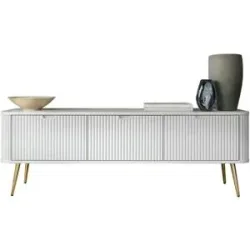 Höffner Lowboard  Zova ¦ weiß ¦ Maße (cm): B: 168 H: 56