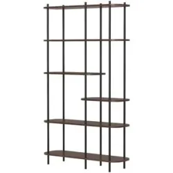 Höffner Bücherregal   ¦ holzfarben ¦ Maße (cm): B: 100 H: 170