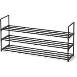 Höffner Schuhregal   ¦ schwarz ¦ Maße (cm): B: 117 H: 55