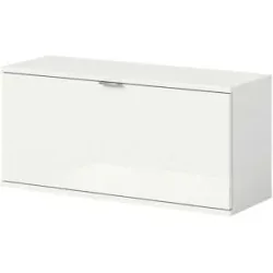 Höffner Sideboard   ¦ weiß ¦ Maße (cm): B: 91 H: 43