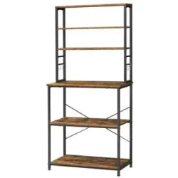 Höffner Standregal   ¦ braun ¦ Maße (cm): B: 80 H: 167