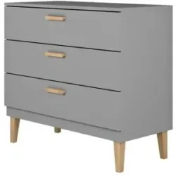 Höffner Kommode  Kubi ¦ grau ¦ Maße (cm): B: 100 H: 90