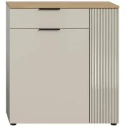 Höffner Sideboard   ¦ creme ¦ Maße (cm): B: 80 H: 88
