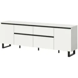 Höffner Lowboard  Tomasa ¦ weiß ¦ Maße (cm): B: 180 H: 64