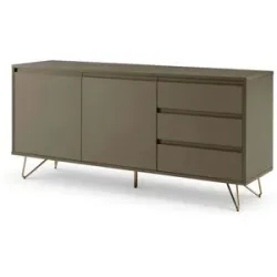 Höffner Sideboard   ¦ grau ¦ Maße (cm): B: 150 H: 70