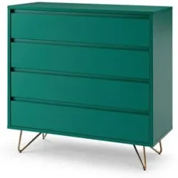 Höffner Kommode   ¦ grün ¦ Maße (cm): B: 90 H: 90