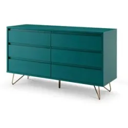 Höffner Kommode   ¦ blau ¦ Maße (cm): B: 120 H: 70