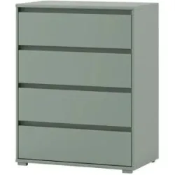 Höffner Kommode  Igliano ¦ grün ¦ Maße (cm): B: 80 H: 103 T: 48.0