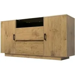 Höffner Sideboard   ¦ holzfarben ¦ Maße (cm): B: 140 H: 70