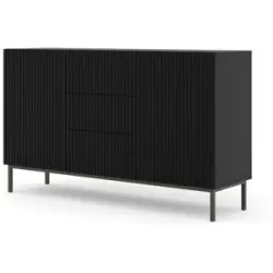 Höffner Sideboard   ¦ schwarz ¦ Maße (cm): B: 150 H: 89