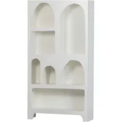 WOOOD Standregal   ¦ weiß ¦ Maße (cm): B: 95 H: 180