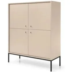 Selsey Highboard   ¦ beige ¦ Maße (cm): B: 103,5 H: 125,5