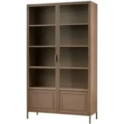 WOOOD Vitrine  Ronja ¦ braun ¦ Maße (cm): B: 110 H: 189