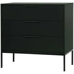WOOOD Kommode  Adam ¦ schwarz ¦ Maße (cm): B: 94 H: 93