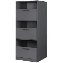 Höffner Wäscheschrank  WaschRaum ¦ grau ¦ Maße (cm): B: 67 H: 164 T: 68.0