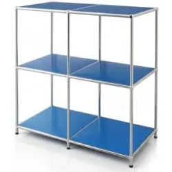 Floordirekt Metallregal   ¦ blau ¦ Maße (cm): B: 78 H: 82