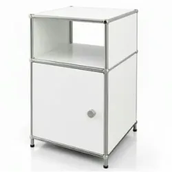 Floordirekt Metallregal   ¦ weiß ¦ Maße (cm): B: 40 H: 65