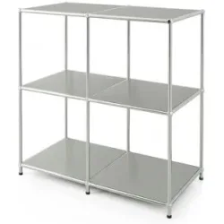 Floordirekt Metallregal   ¦ grau ¦ Maße (cm): B: 78 H: 82