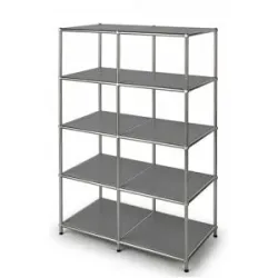 Floordirekt Metallregal   ¦ grau ¦ Maße (cm): B: 78 H: 118
