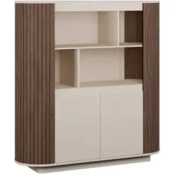 Höffner Regal  Kukumi ¦ beige ¦ Maße (cm): B: 162 H: 170,2 T: 52.7