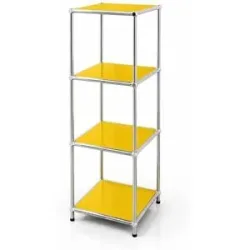 Floordirekt Metallregal   ¦ gelb ¦ Maße (cm): B: 30 H: 89