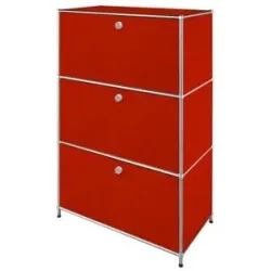 Floordirekt Metallregal   ¦ rot ¦ Maße (cm): B: 75 H: 120