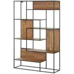Höffner Regal  Josha ¦ holzfarben ¦ Maße (cm): B: 115 H: 174 T: 35.0
