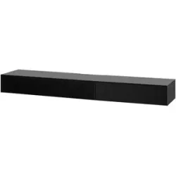 Höffner Hänge-TV-Lowboard  Stream Premium ¦ schwarz ¦ Maße (cm): B: 200 H: 22 T: 43.0