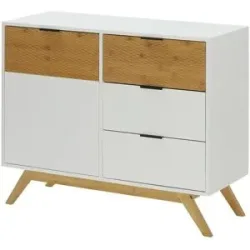 Höffner Kommode  Nanto ¦ weiß ¦ Maße (cm): B: 100 H: 80 T: 40.0