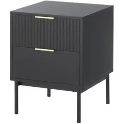 Höffner Nachtkommode  Nanno ¦ schwarz ¦ Maße (cm): B: 40 H: 52 T: 41.5