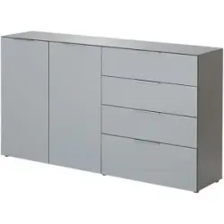 uno Sideboard  Levi ¦ grau ¦ Maße (cm): B: 184 H: 102 T: 42.0