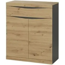 Höffner Schuhkommode  Turino Neo ¦ holzfarben ¦ Maße (cm): B: 86 H: 101,6 T: 39.9
