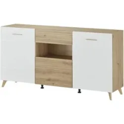 Höffner Sideboard  Brenna ¦ weiß ¦ Maße (cm): B: 173 H: 87,5 T: 41.5