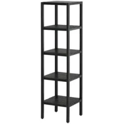 Höffner Regal  Oria ¦ schwarz ¦ Maße (cm): B: 37 H: 139 T: 37.0